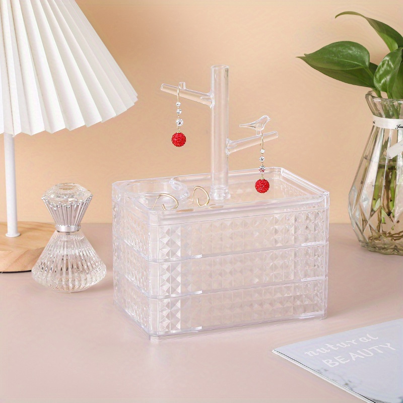 Desktop Cosmetics Jewelry Storage Box